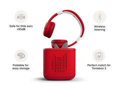 Bluetooth Headphones: Sunset Red
