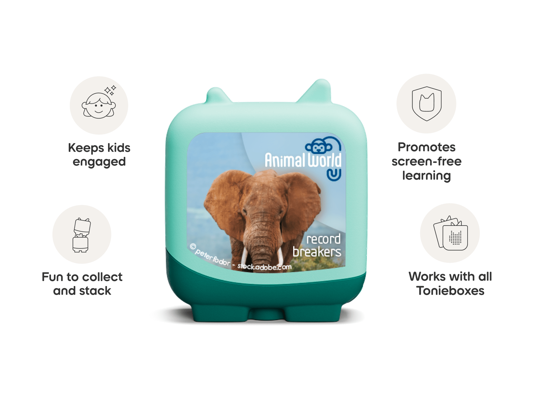 Animal World Record Breakers Clever Tonies - 4 Pack