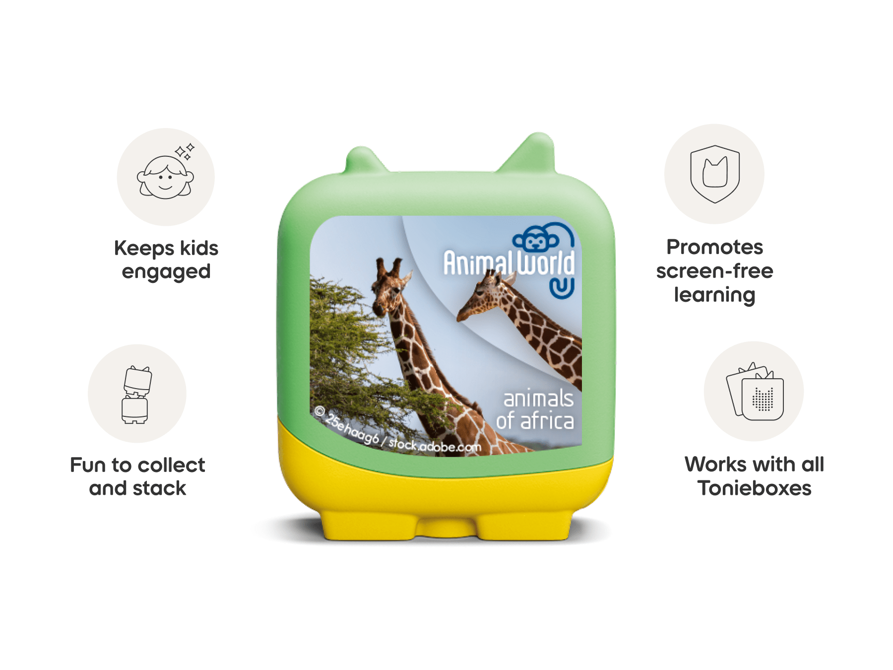 Animal World Animals of Africa Clever Tonies - 4 Pack