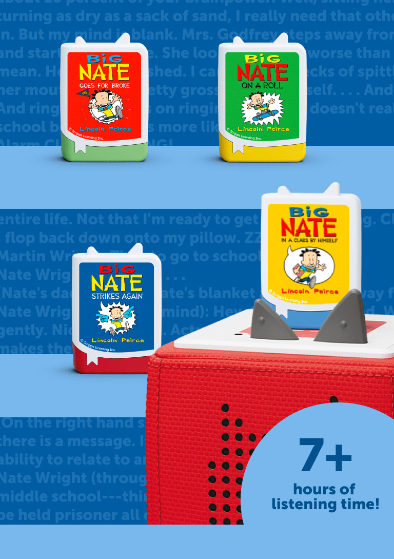 Big Nate Audiobook Tonies - 4 Pack
