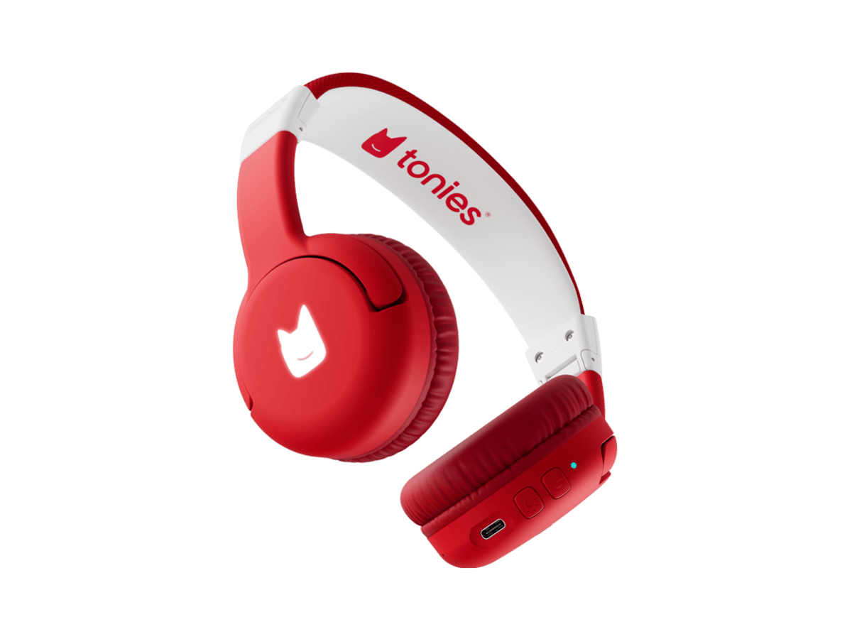 Bluetooth Headphones: Sunset Red