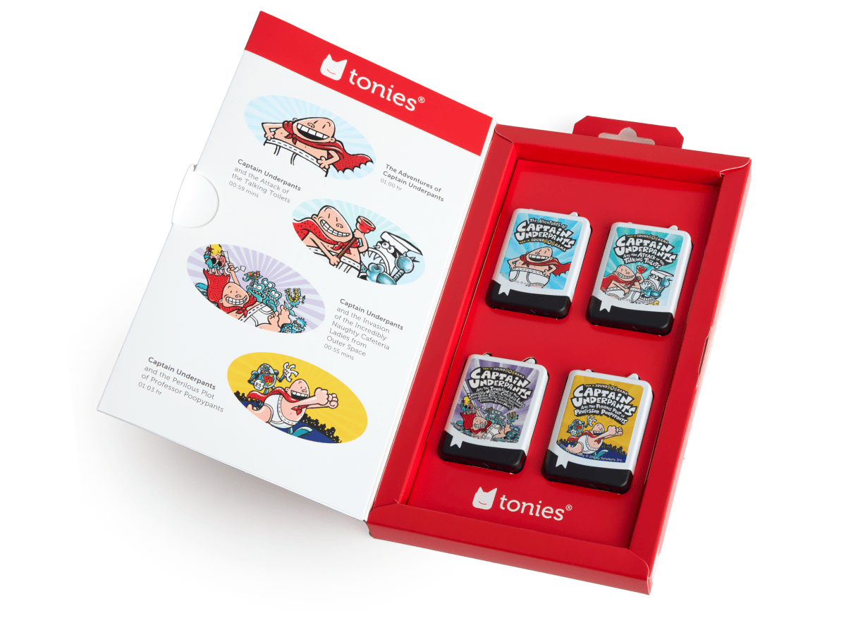 Captain Underpants Audiobook Tonies - 4 Pack