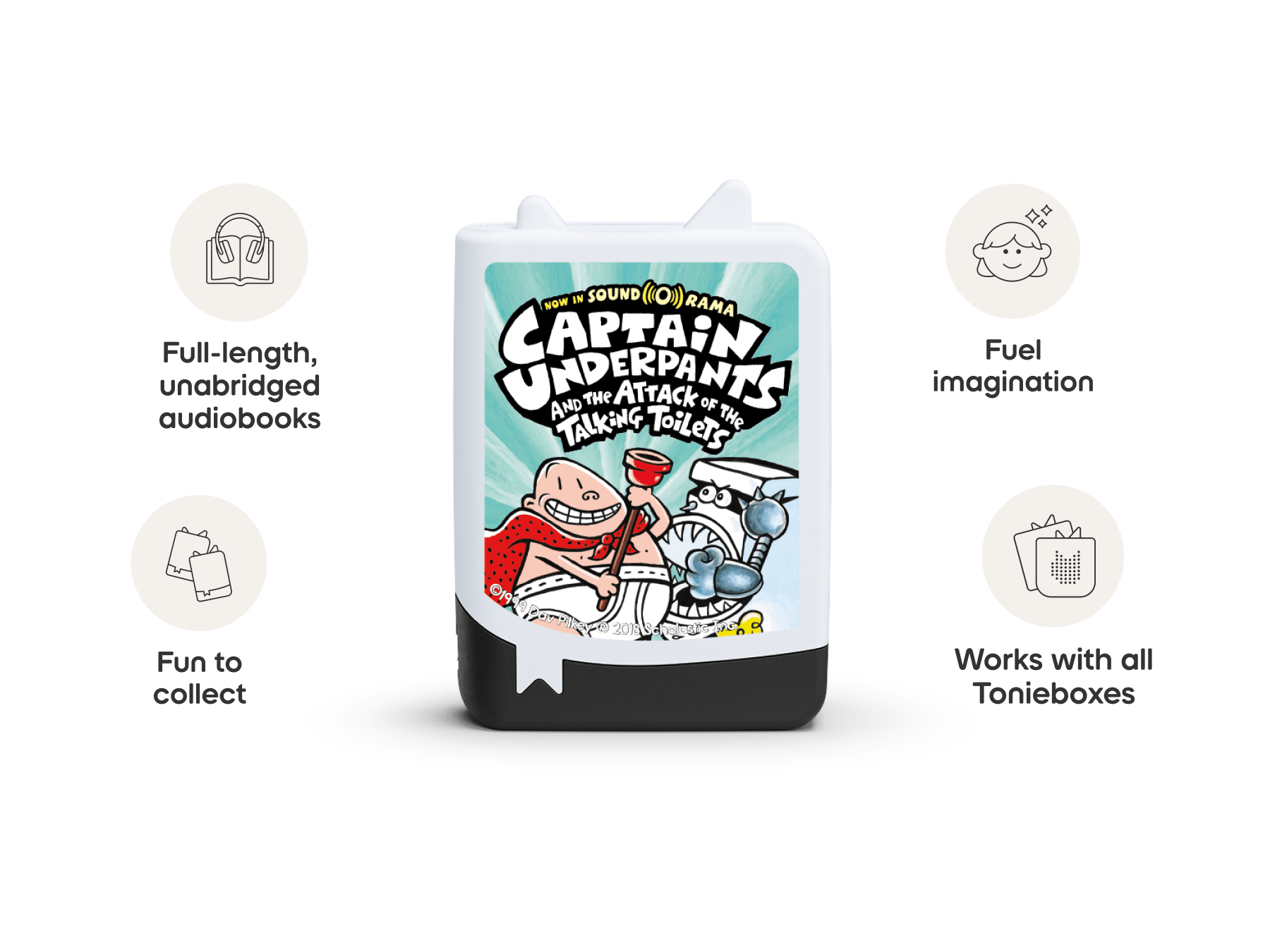 Captain Underpants Audiobook Tonies - 4 Pack