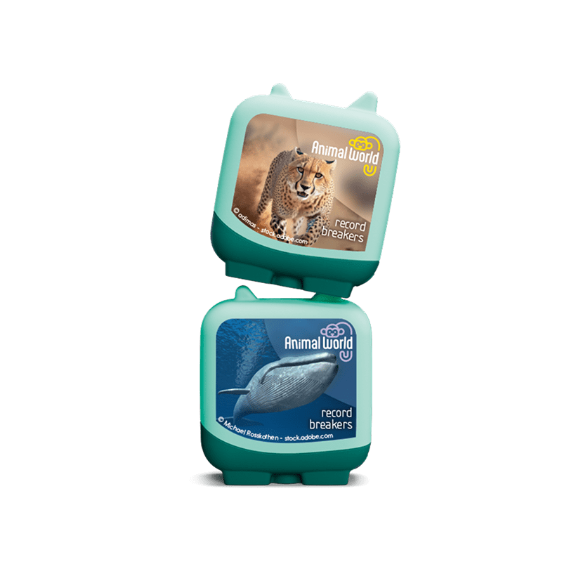 Animal World Cheetah and Blue Whale Clever Tonies - 2 Pack