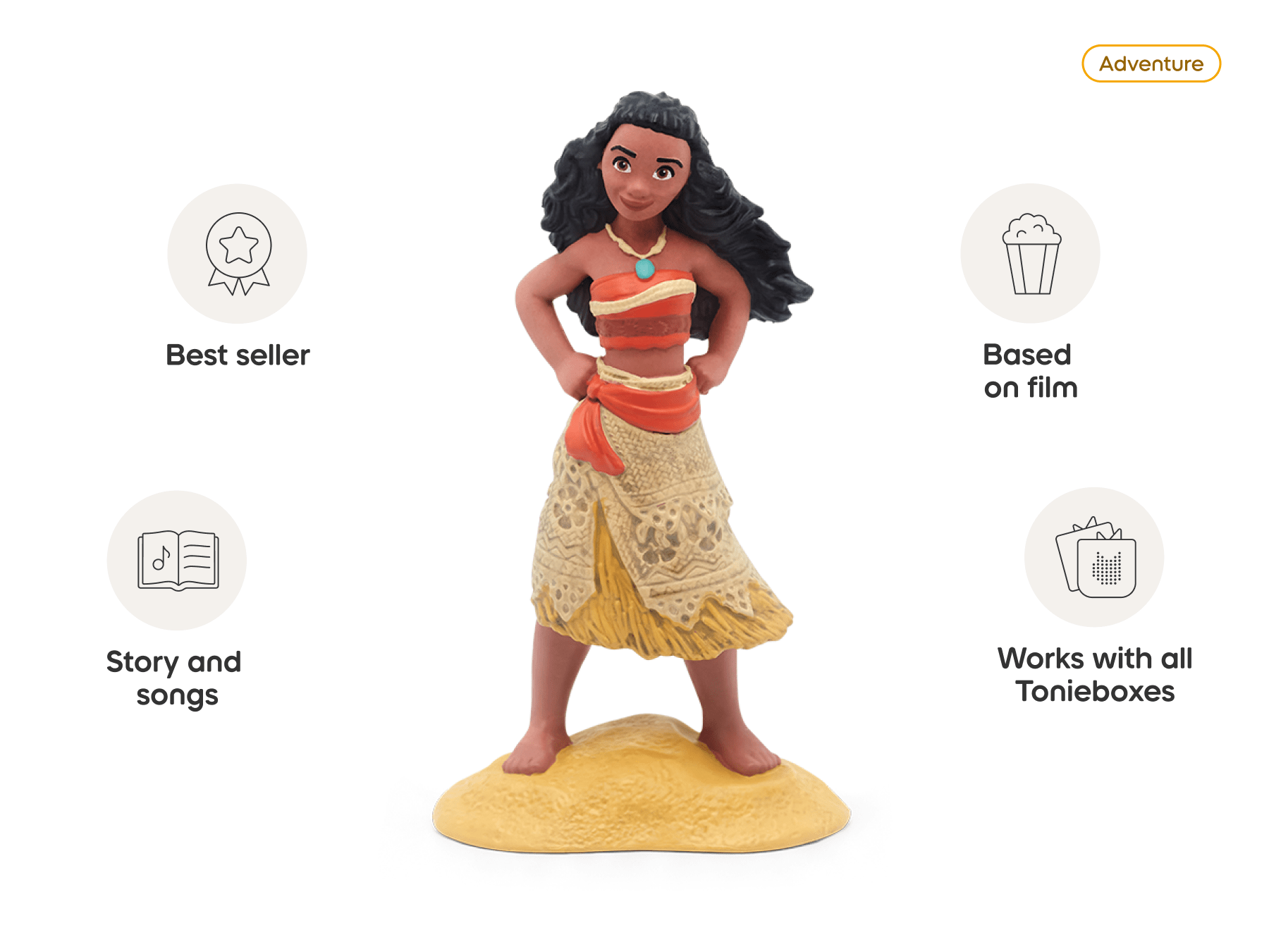 Disney Moana Toniebox 2 Starter Set - Cloud Pink