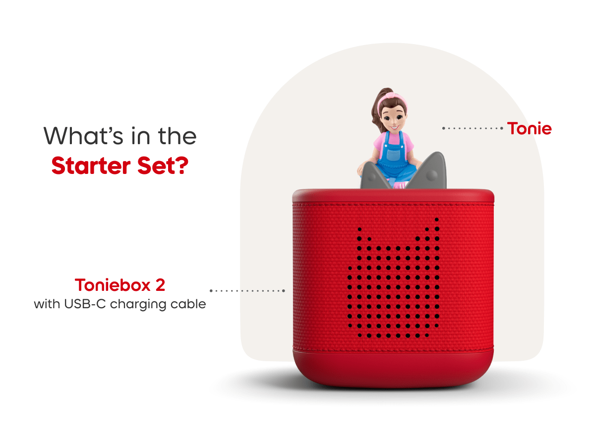 Ms. Rachel Toniebox 2 Starter Set - Sunset Red