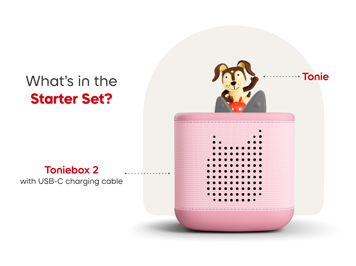 Playtime Puppy Toniebox 2 Starter Set - Cloud Pink